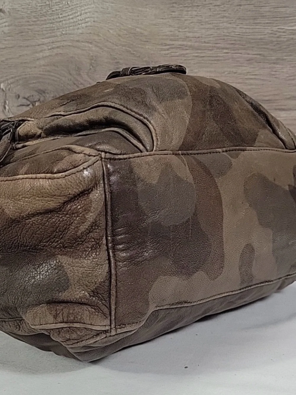 Free People Venera Distressed Leather Bag  Made by Christiansen.